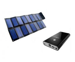 Solar Power Laptop Charger Kit (25W panel + MP3450 battery Solar Power Laptop Charger Kit (25W panel + MP3450 battery