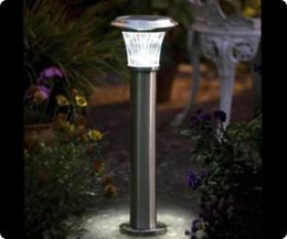 Roma stainless steel solar garden light Roma stainless steel solar garden light