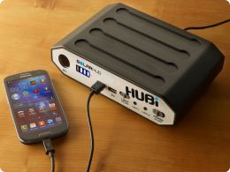 hubi charging mobile phone