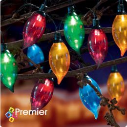 Multi-Coloured Large LED Flame Party Lights - Multi-Function - 10pcs