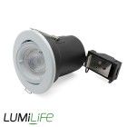 LUMiLife Tilted Fire Rated Downlight Fitting with Bulb Included - White