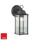 Box Wall Fitting - Bevelled Glass - Black Finish