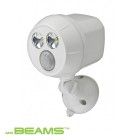 Mr Beams Wireless Outdoor Motion-Sensor LED Spotlight - Battery-Operated - White